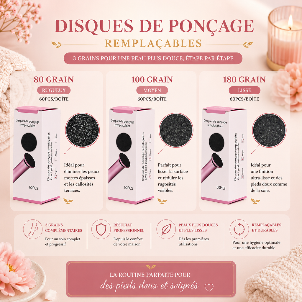Recharge Pedzy.® | Disques abrasifs : 60 pcs
